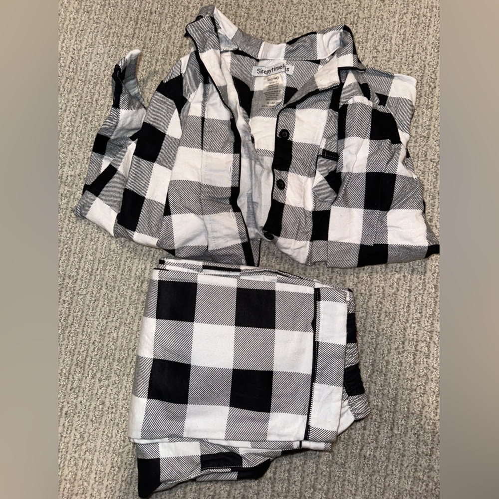 Plaid pajama set